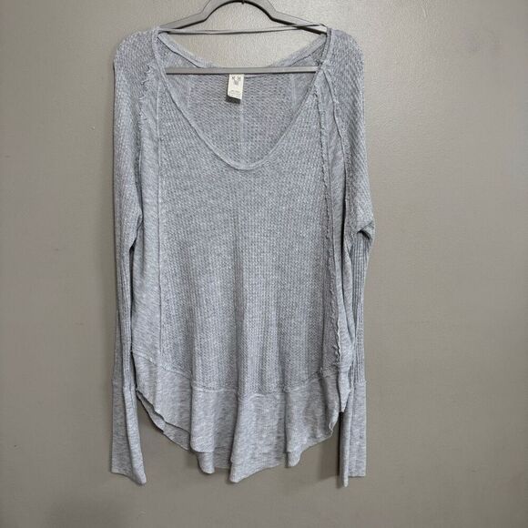 We The Free Catalina Gray Thermal Sweater Large - Picture 2 of 6